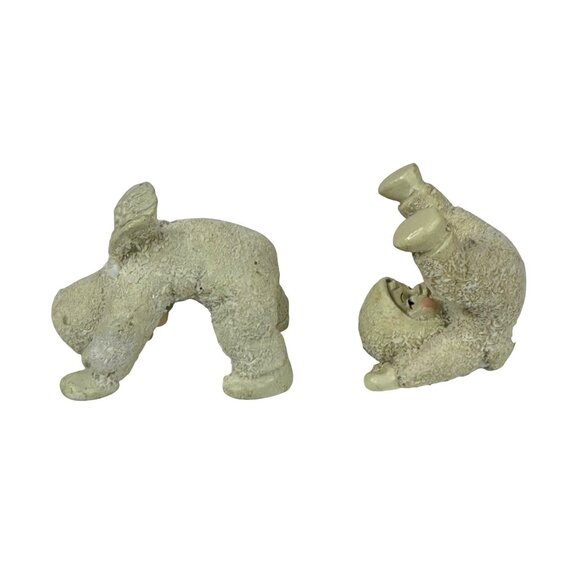 Dept 56 Snowbabies Miniatures Tumbling In The Snow Handpainted Pewter Figurines - Picture 2 of 16